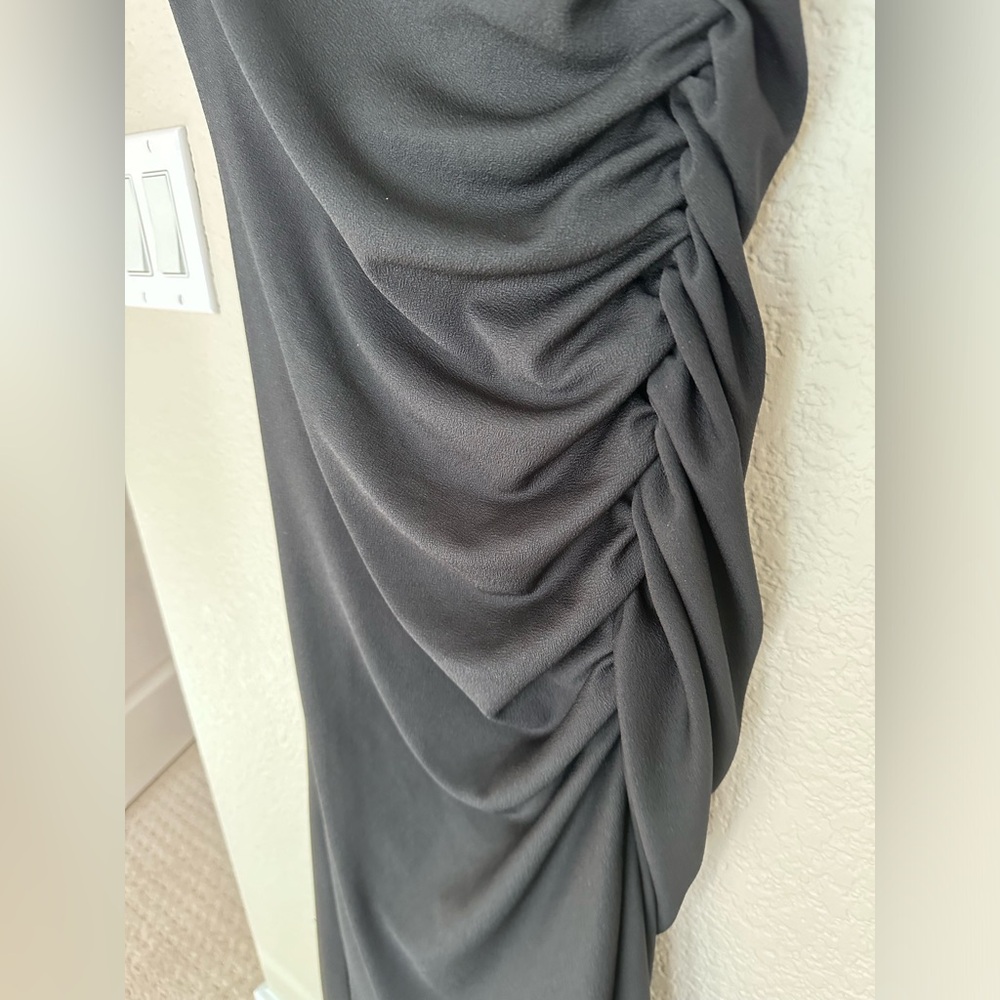 NWT, the Maya Ruched Cowl-neck dress - black, Small petite, Anthropologie - Picture 12 of 14